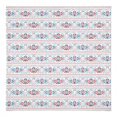 Patriotic Watercolor Paisley Pattern Cotton Twill Napkin