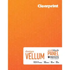 Clearprint&shy;&trade; Design Vellum Book with Inkblock Panel&trade;, 8.5" x 11"