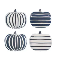 Assorted 8" Black & White Ceramic Pumpkin Plate by Ashland&reg;, 1pc.