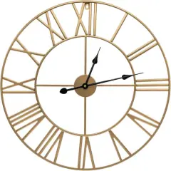 Sorbus&reg; 24" Round Oversized Wall Clock Gold
