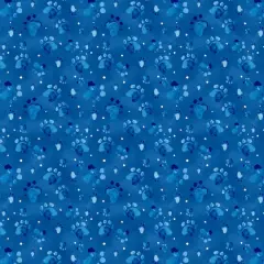 Fabric Editions Blue Good Boy Cotton Fabric