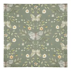 Butterfly Cotton Twill Napkin Olive Green