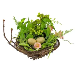 6" Bird's Nest & Berries Table D&eacute;cor
