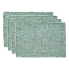 DII&reg; Basket Fringe Placemats, 4ct. Jadeite