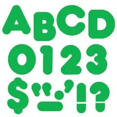 4" Casual Uppercase Ready Letters&reg; Grass Green