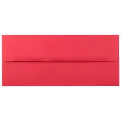 JAM Paper#10 Business Bright Hue Recycled Envelopes, 50ct. Christmas Red