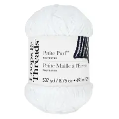 Petite Purl&trade; Yarn by Loops & Threads&reg; Bright White