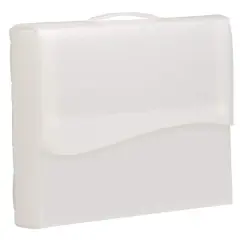 JAM Paper Clear 12" x 9.5" Plastic Snap Closure Portfolio