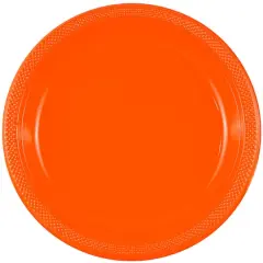 JAM Paper 7" Plastic Party Plates, 20ct. Orange