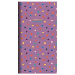 2024-2025 Polka & Purple Monthly Pocket Planner