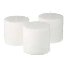 Ashland&reg; Basic Elements&trade; White Pillar Candle, 3 Pack