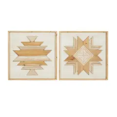 Brown & White Wood Rustic Southwest Wall D&eacute;cor Set