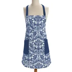 DII&reg; Damask Apron Nautical Blue