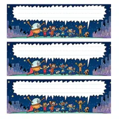 Scholastic&reg; Teaching Resources Dog Man Name Plates, 3 Packs of 36