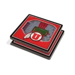 NCAA 3D StadiumView Coasters Utah Utes
