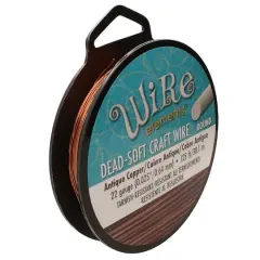 The Beadsmith&reg; Wire Elements&trade; 22 Gauge Tarnish Resistant Soft Temper Wire, 125ft. Antique Copper