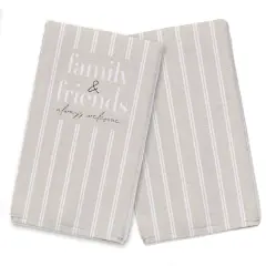 Family & Friends Always Welcome Tea Towel Set