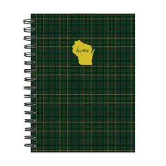 TF Publishing Wisconsin Green Plaid Journal