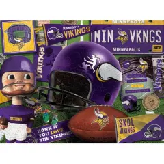 Retro Series Wooden Puzzle Minnesota Vikings