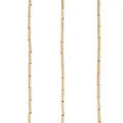 Gold Metal Bugle Beads, 6mm by Bead Landing&trade;