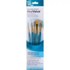 Princeton&trade; RealValue&trade; Golden Taklon 4 Piece Brush Set