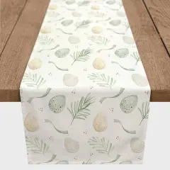Easter Eggs And Ribbons 5 16" x 90" Poly Twill Table Runner