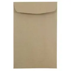 JAM Paper 6" x 9" Brown Kraft Paper Bag Open End Catalog Premium Envelopes