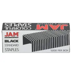 JAM Paper Standard Size Staples, 5,000ct. Black