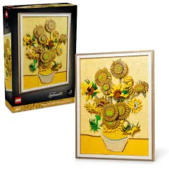 LEGO&reg; Art Vincent van Gogh &ndash; Sunflowers Wall Artwork Building Set 31215