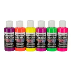 Createx&trade; Airbrush Color Fluorescent 6 Color Set