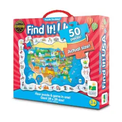 Puzzle Doubles!&reg; Find It! USA 50 Piece Puzzle