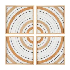 Brown Wood Geometric Wall D&eacute;cor Set