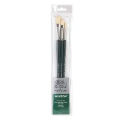Winsor & Newton&reg; Winton&reg; Long Handle Brush 3 Pack