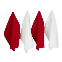 DII&reg; Assorted Tango Red Basic Chef Terry Dishtowel (Set of 4)