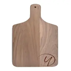 Circle Monogram Walnut Paddle Cutting Board Y
