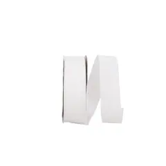 The Ribbon Roll 1.5" x 50yd. Soliterra Taffeta Solid Ribbon White