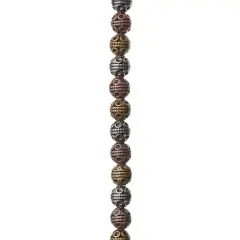 Multicolor Metal Round Beads, 8mm by Bead Landing&trade;