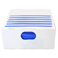 JAM Paper Home D&eacute;cor Trimmings 4" Paper Twist Ties, 2,000ct. Blue