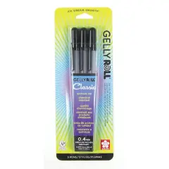 Gelly Roll&reg; Classic&trade; 08 Medium Point Black Gel Pens, 3ct.