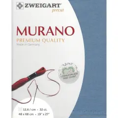Zweigart&reg; Murano Precut 32 Count Premium Fabric, 18" x 27" Colonial Blue
