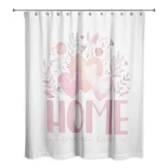 Home Is Where Heart Is Shower Curtain