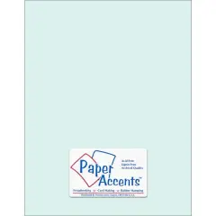 PA Paper&trade; Accents Muslin 8.5" x 11" 74lb. Cardstock, 25 Sheets Sea Salt