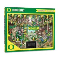 College Barnyard Fans 500 Piece Puzzle Oregon Ducks