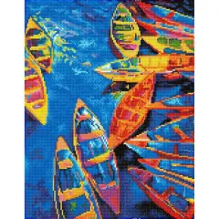 Diamond Dotz&reg; Blue Bay Intermediate Blue Bay Diamond Painting Kit