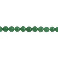 John Bead Earth's Jewels Natural Stone Round Beads, 8mm Green Aventurine