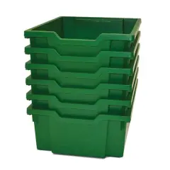 Gratnells Deep F2 Tray, 6ct. Grass Green