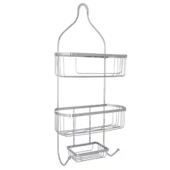 Bath Bliss Chrome Prince Shower Caddy