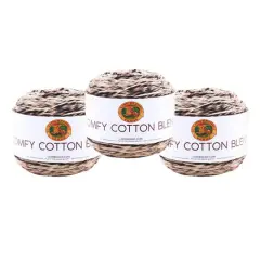 3 Pack Lion Brand&reg; Comfy Cotton Blend Yarn Cool Night