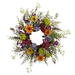24&rdquo; Spring Garden Wreath