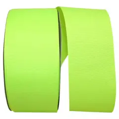 JAM Paper 2.25" Grosgrain Texture Ribbon Neon Yellow